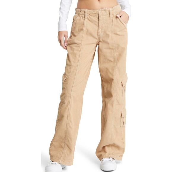 Urban Outfitters Tan Cargo Pants - Picture 1 of 6
